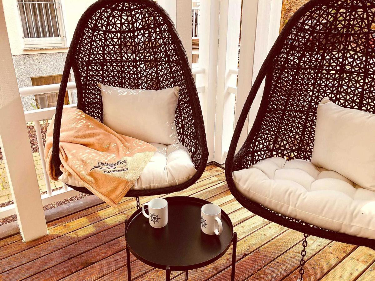 Villa Strandeck In Binz - Wg 1 Mit Meerblick, Terrasse, Wintergarten المظهر الخارجي الصورة